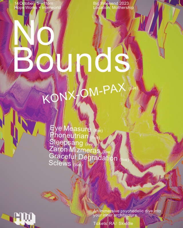 No Bounds Takeover (Saturday 14th October 2023)